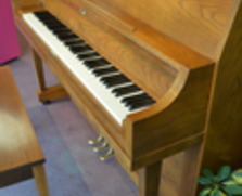 Yamaha P202 studio piano, oak